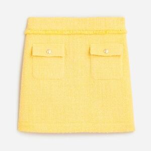 NWT J. Crew Patch-pocket mini skirt in tweed size 0